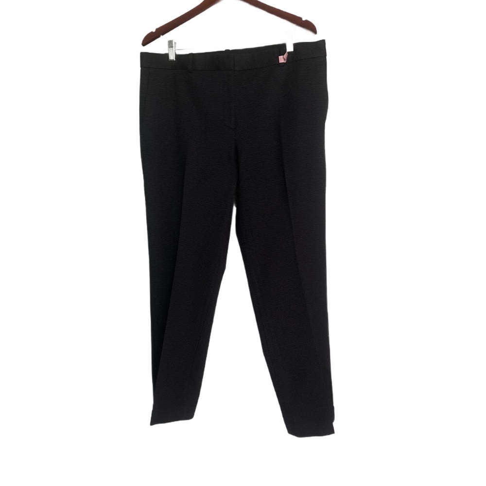 Ann Taylor Suiting Separates Black & White Bird’s Eye Curvy Petite Trousers